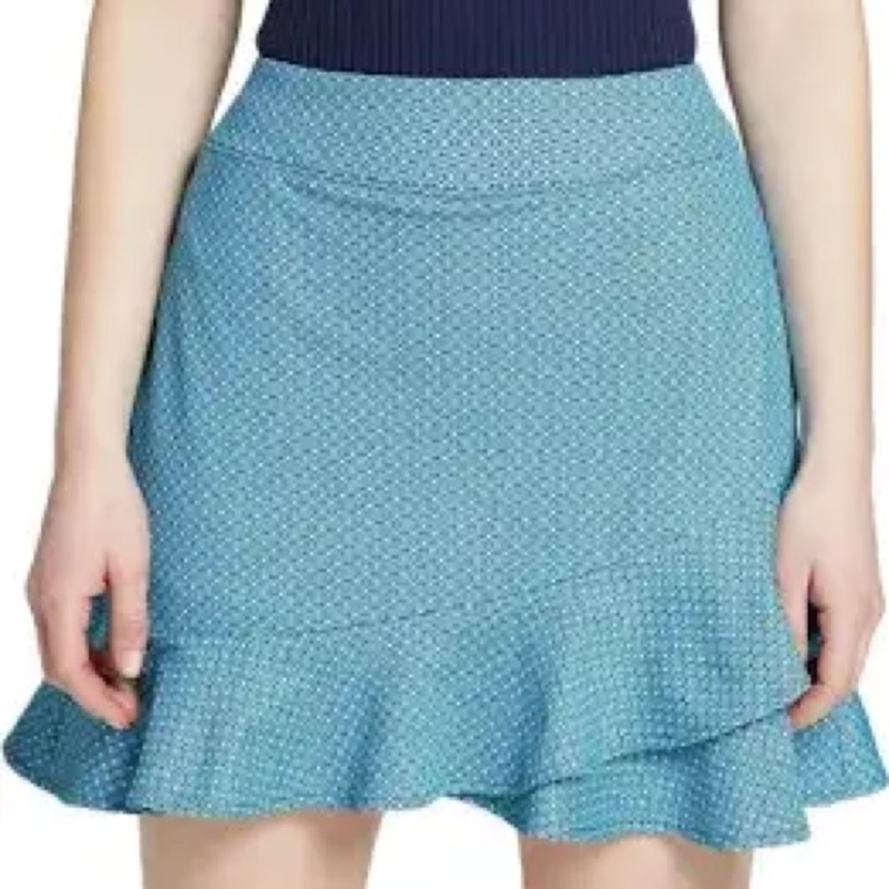 Lady Hagen Navette Blue Overlap Ruffle Golf Pickleball Skort XS